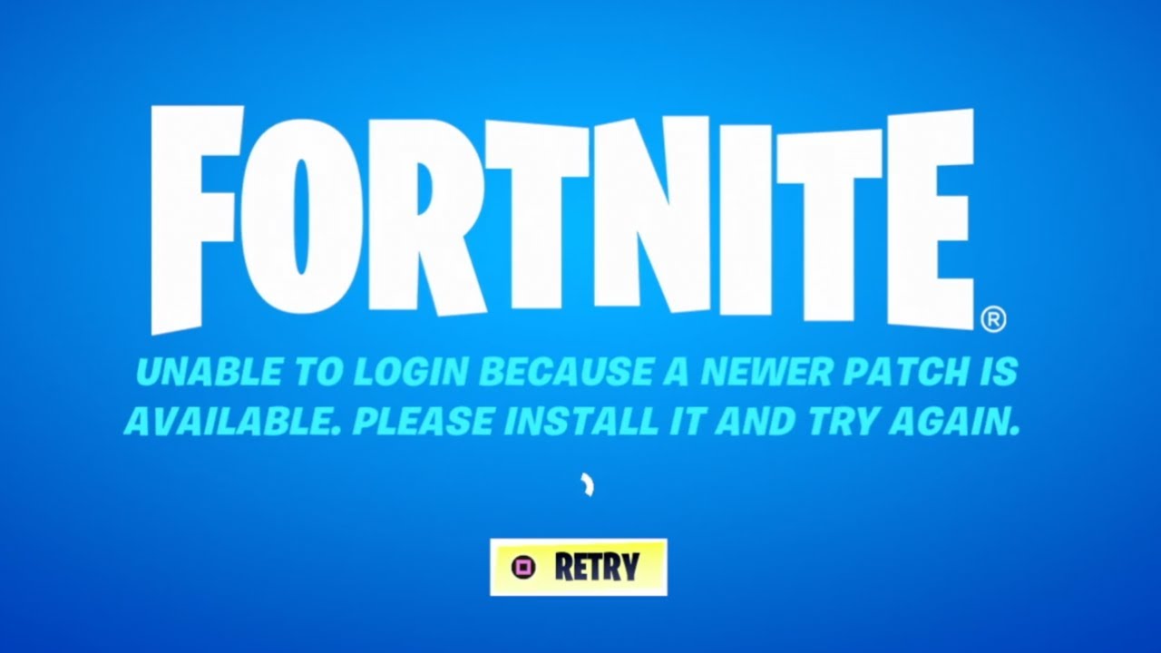 Install the latest Fortnite patch