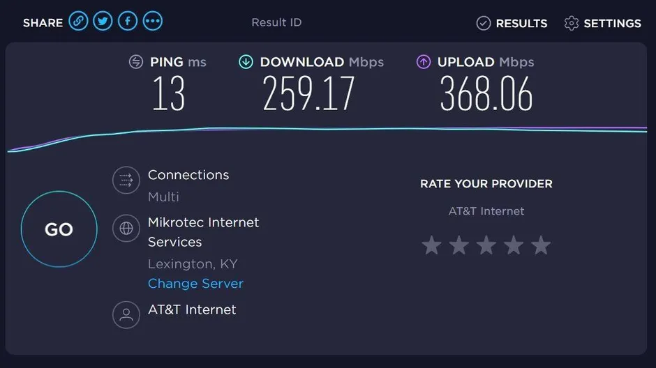 Check the speed of your internet connection