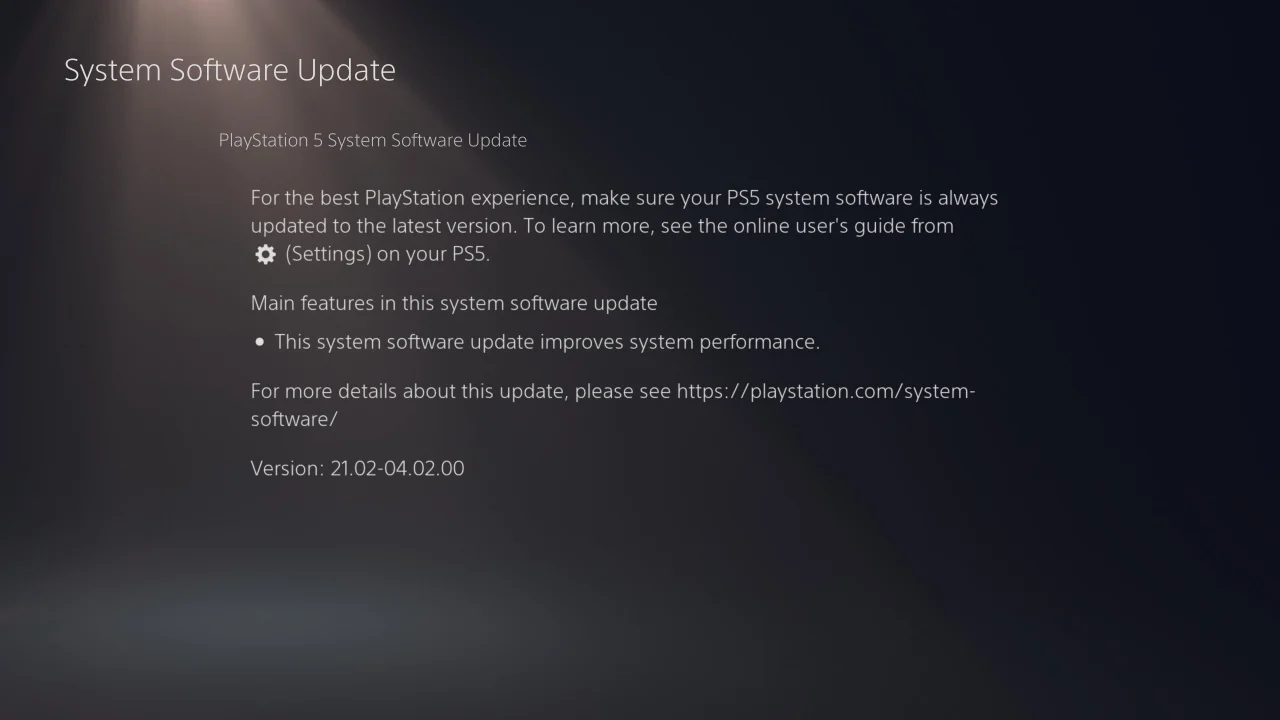 Update Your PS5 Firmware